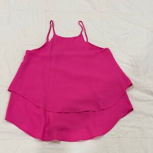 Women’s Flowy Spaghetti-Strap Tank Top - Hot Pink
